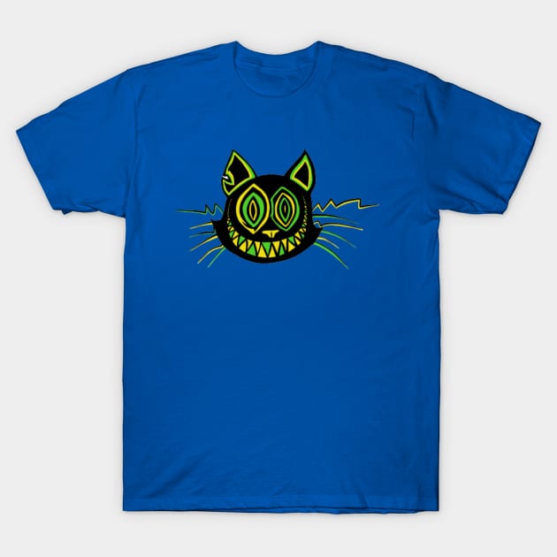 Crazy cat - Catsondrugs.com - Techno Party Ibiza Rave Dance Underground Festival Spring Break  Berlin Good Vibes Trance Dance technofashion technomusic housemusic T-Shirt by catsondrugs.com